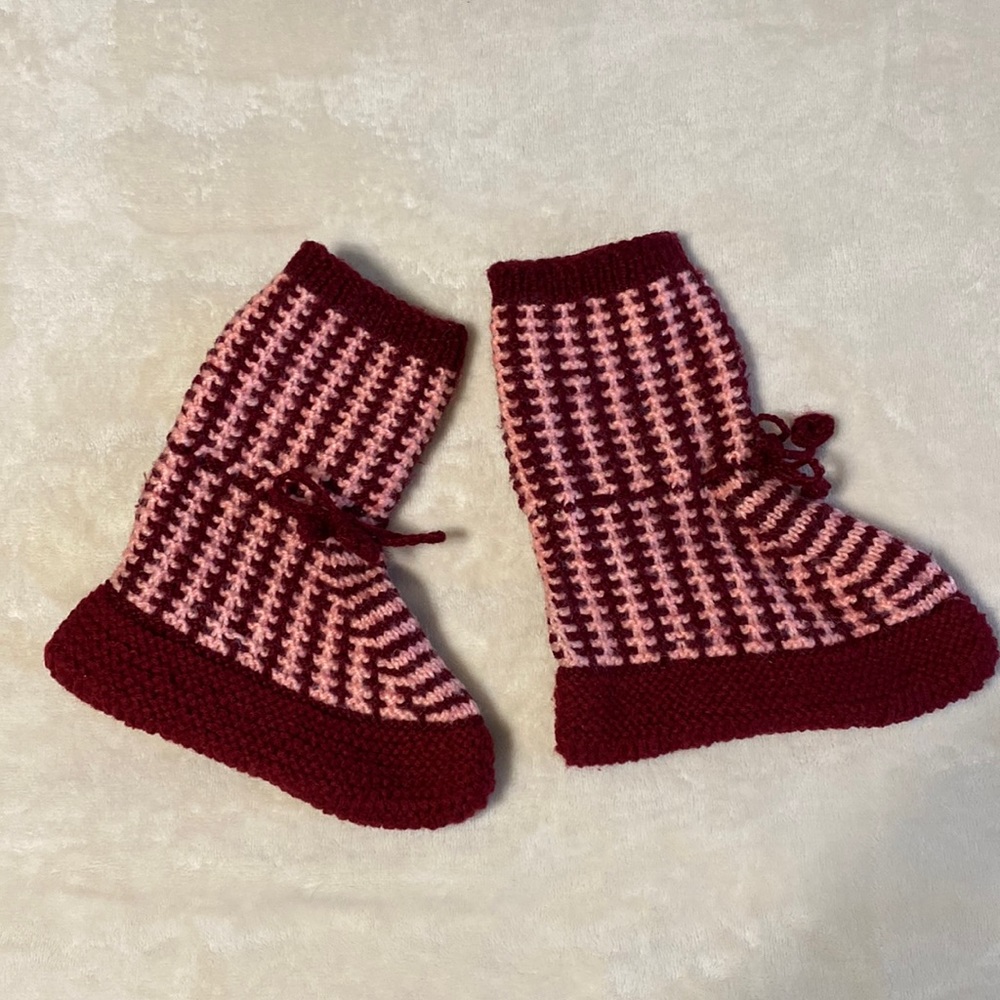 1 pair of Handmade wool socks for toddlers
